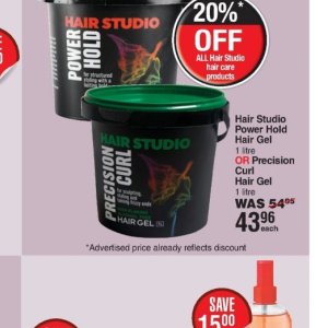 Hair gel at Dis-Chem Pharmacies