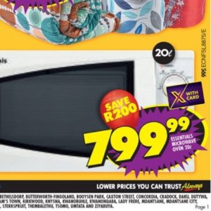 Microwave prices deals at shoprite 2021