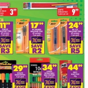 Ballpoint pens at Shoprite