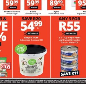 Coconut oil at Checkers