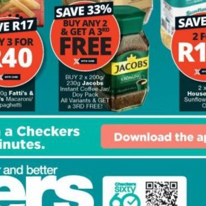 Coffee jacobs  at Checkers