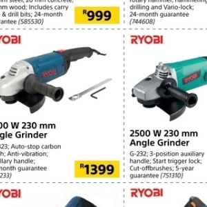 Angle grinder store builders warehouse