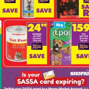 Shoprite pet outlet supplies