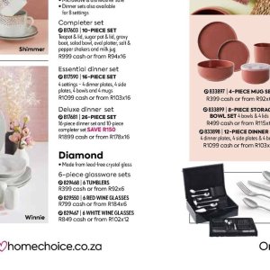 Dinner set at Home Choice
