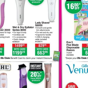 Epilator philips  at Dis-Chem Pharmacies