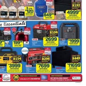 Generator at Pick n Pay Hyper