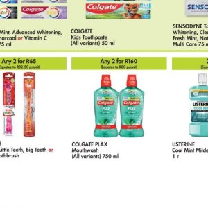 Mouthwash listerine  at Makro