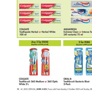 Toothpaste aquafresh  at Makro