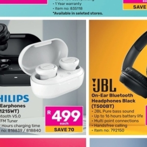 Headphones jbl JBL deals at Game valid to 31.10 Check at