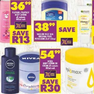 Petroleum jelly at Shoprite
