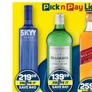 Vodka at Pick n Pay Hyper