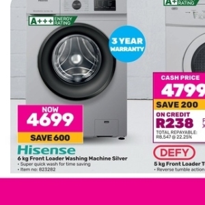 Washing machine at Game