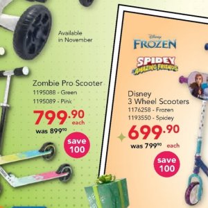 Scooters at Toysrus