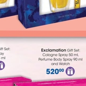 Body spray at Clicks