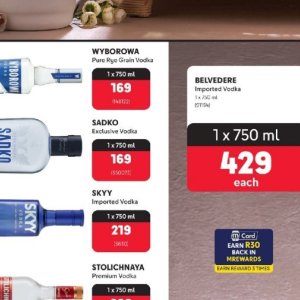 Vodka at Makro