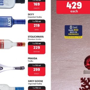 Vodka at Makro