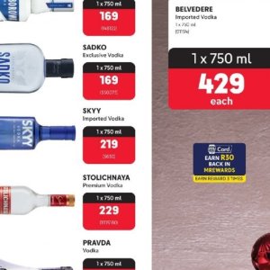 Vodka at Makro
