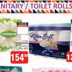 Toilet rolls at Kit Kat Cash&Carry