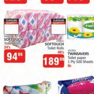 Toilet rolls at Kit Kat Cash&Carry