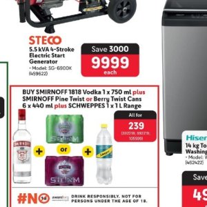 Vodka smirnoff  at Makro