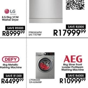 Washing machine at Hirsch's