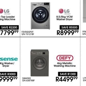 Washing machine at Hirsch's