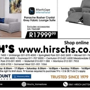 TV set at Hirsch's