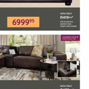 Couch at Bradlows/Morkels