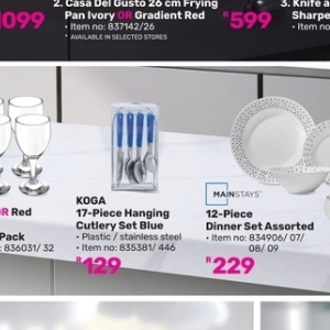 Dinner set at Game