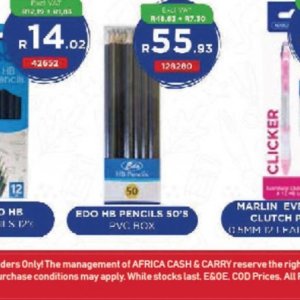 Pencils at Africa Cash and Carry