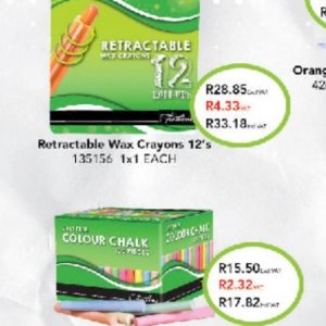 Wax crayons at Africa Cash and Carry