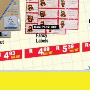 Labels at Africa Cash and Carry