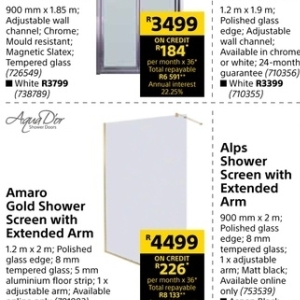 Shower at Builders Warehouse