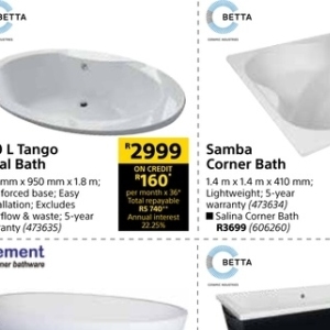 Bathtub at Builders Warehouse