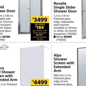 Shower at Builders Warehouse