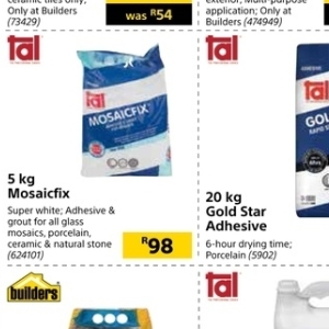 Adhesive at Builders Warehouse