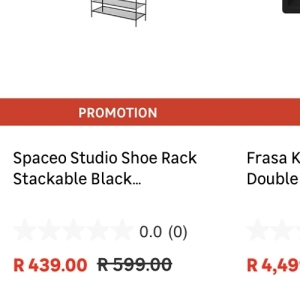 Shoe rack at Leroy Merlin
