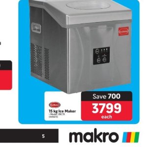 Ice maker at Makro