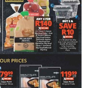 Potatoes at Checkers