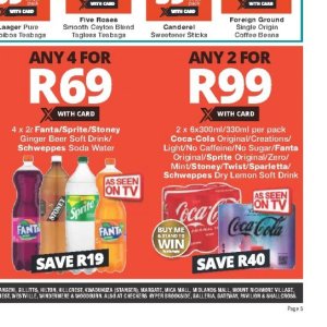 Fizzy drink at Checkers