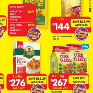 Sunflower oil at Shoprite