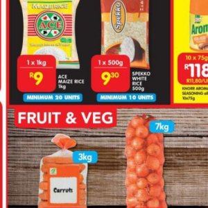 Rice at Shoprite