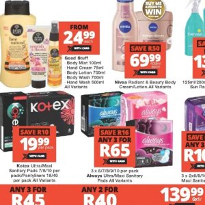 Body lotion nivea  at Checkers