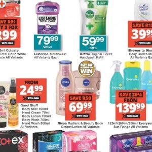 Mouthwash listerine  at Checkers