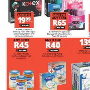 Sanitary pads libresse  at Checkers