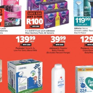 Sanitary pads at Checkers