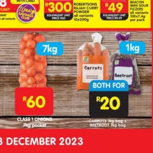 Carrots at Shoprite