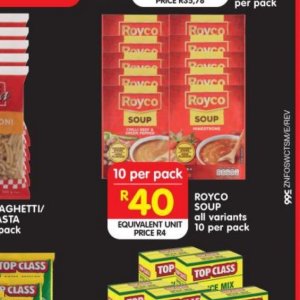 Soup at Shoprite
