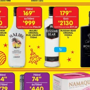 Liqueur at Shoprite