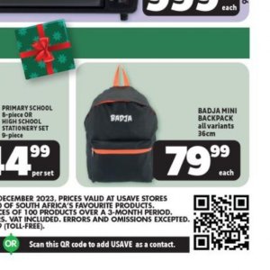 Backpack at Usave
